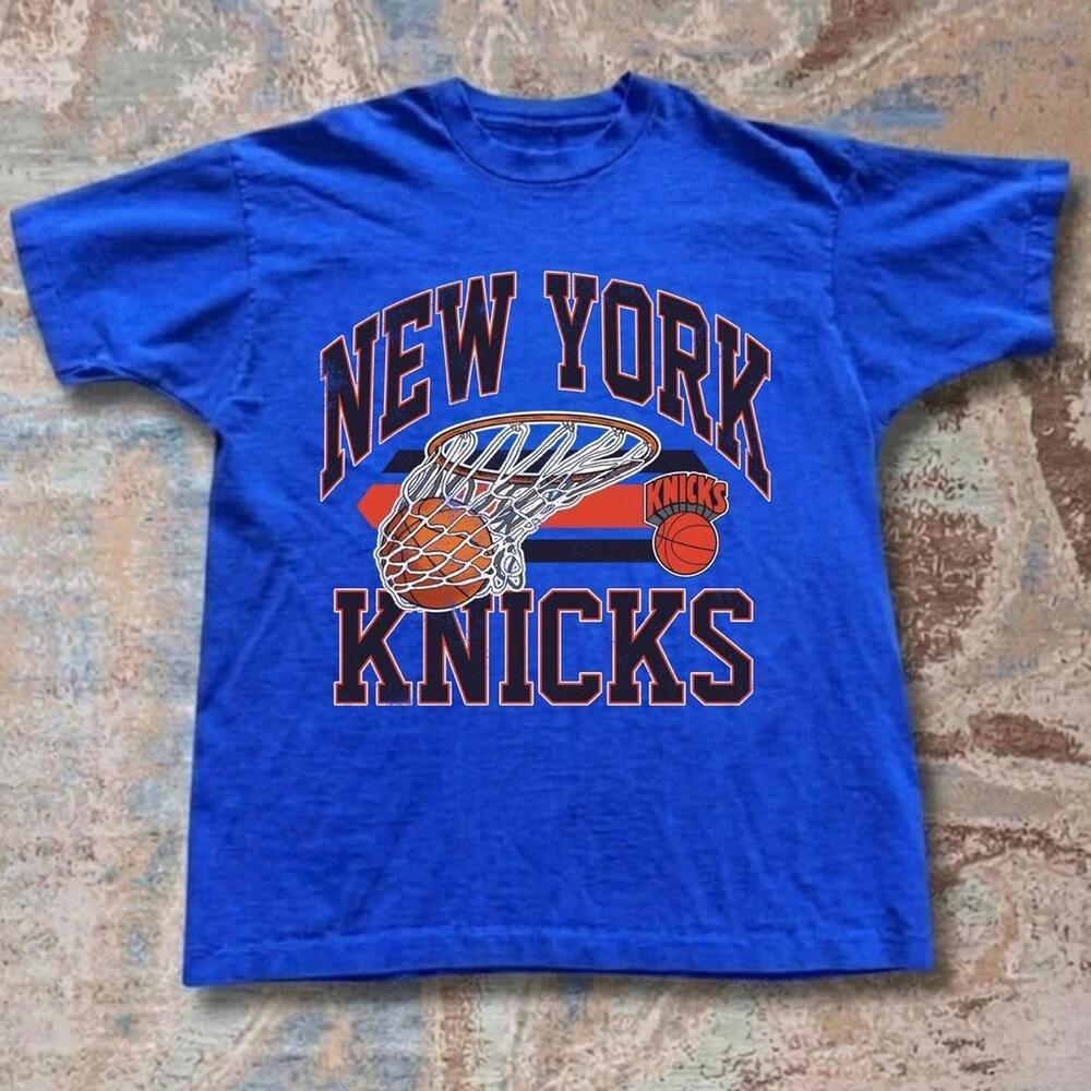 New York Knicks Blue Basketball Tee 1